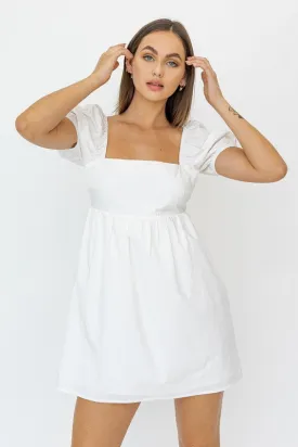 BABYDOLL DRESS WHITE