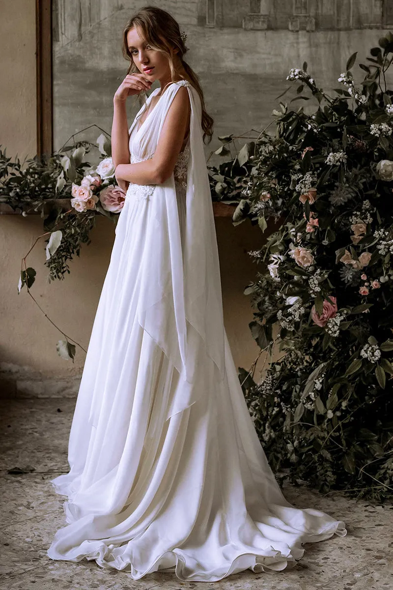 Bohemian Goddess Graceful Wedding Dress