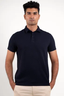Boldman Pro Navy Blue Polo Tshirt  For Men