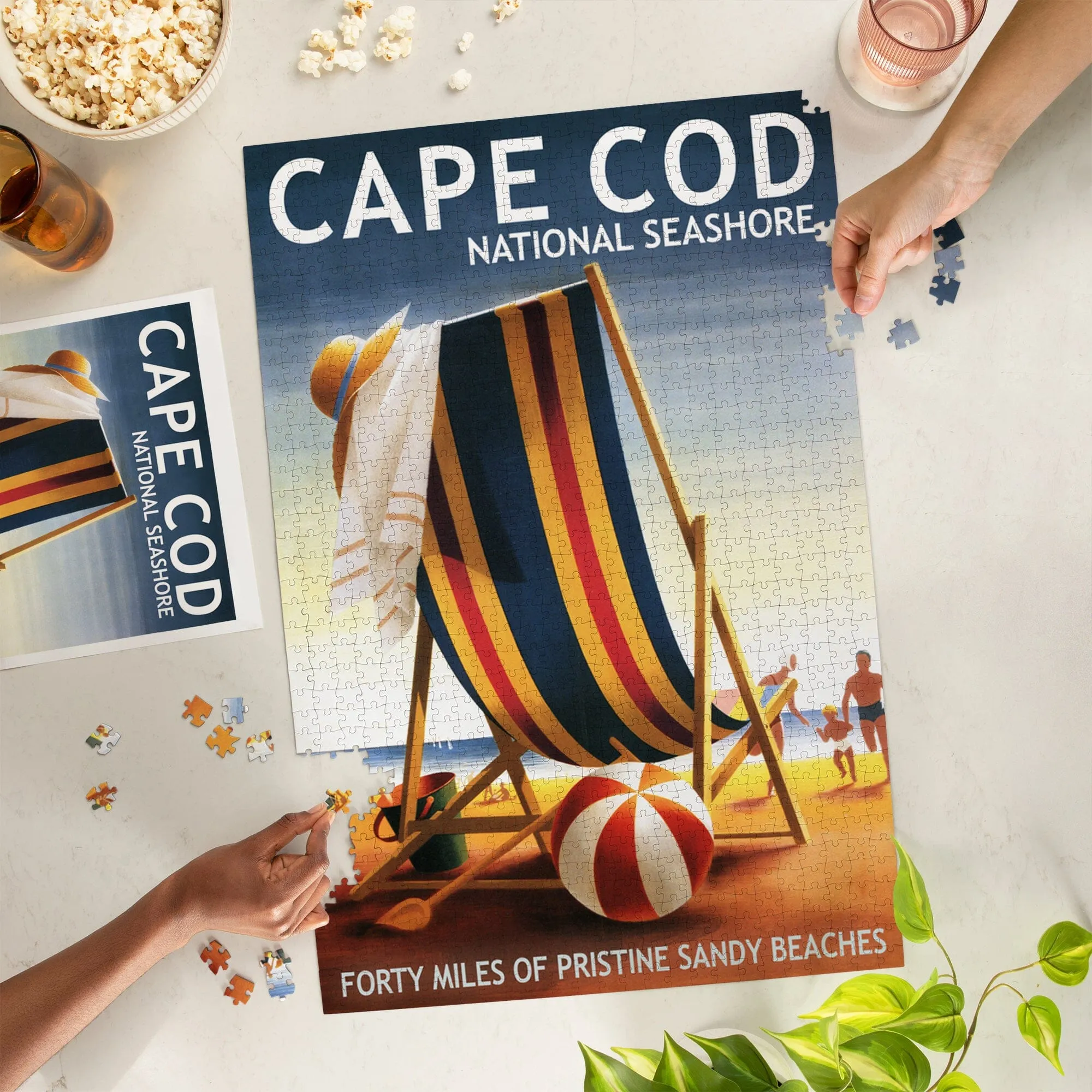 Cape Cod National Seashore, Beach Chair and Ball, Jigsaw Puzzle