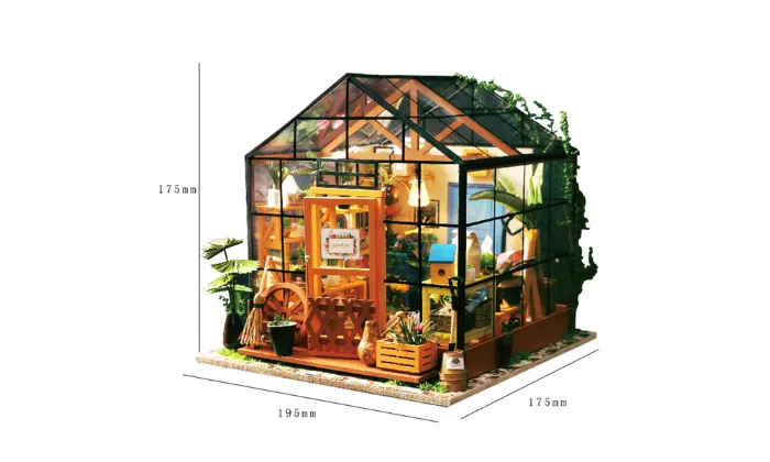 DIY Dollhouse Wooden Room Assemble Kit