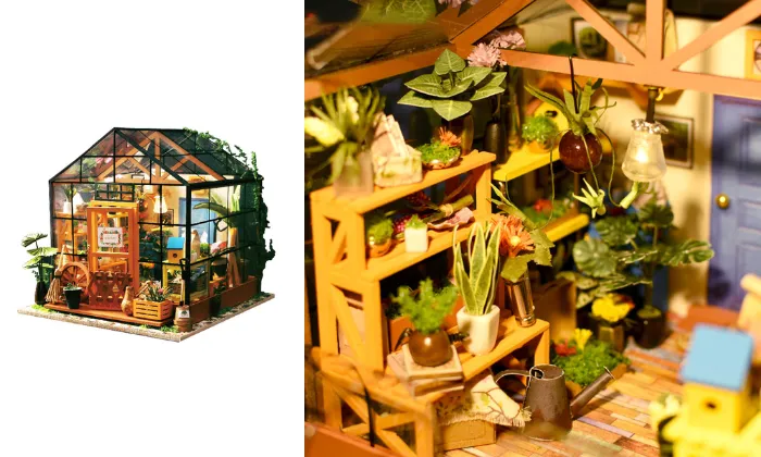 DIY Dollhouse Wooden Room Assemble Kit