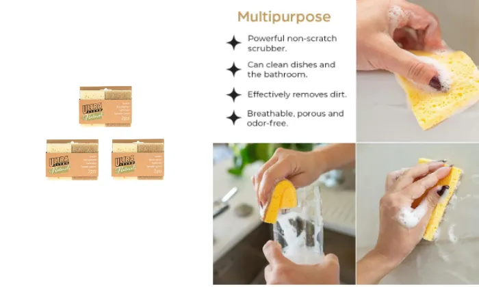 Eco-Friendly Scouring Sponges - Set of 3