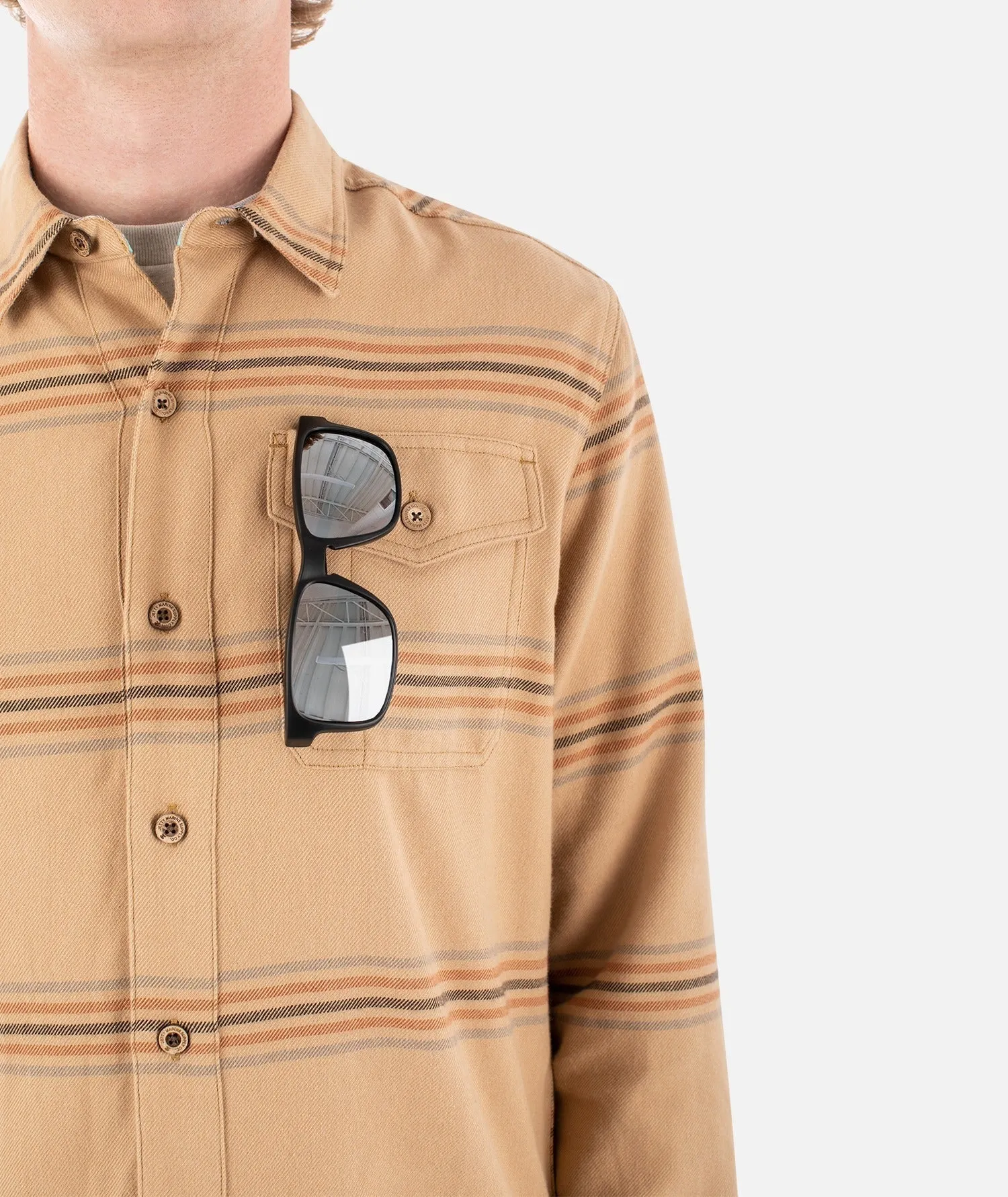 Essex Oyster Twill Shirt - Almond