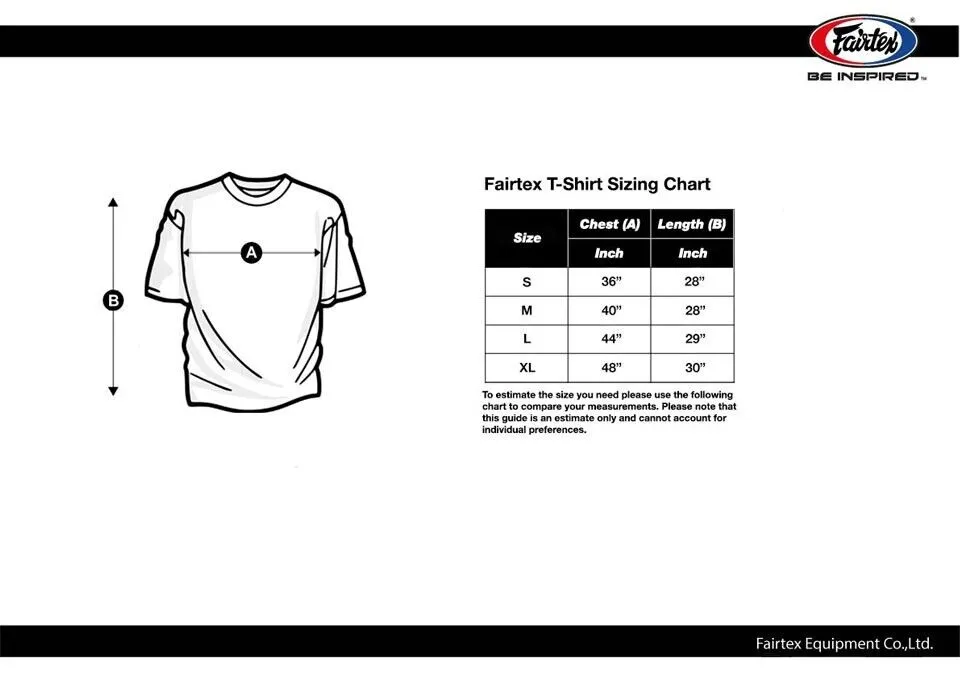 Fairtex Script Muay Thai T-Shirt TST180 Cotton