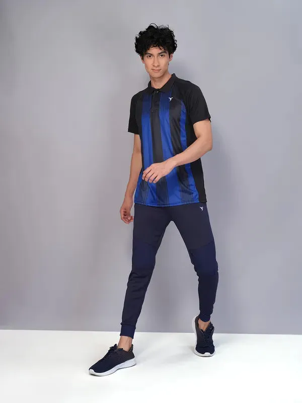 Men Printed Slim Fit Polo T-shirt with TECHNO COOL 