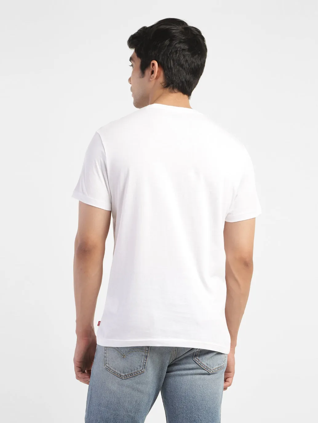 Men's Graphic Print Slim Fit T-shirt White