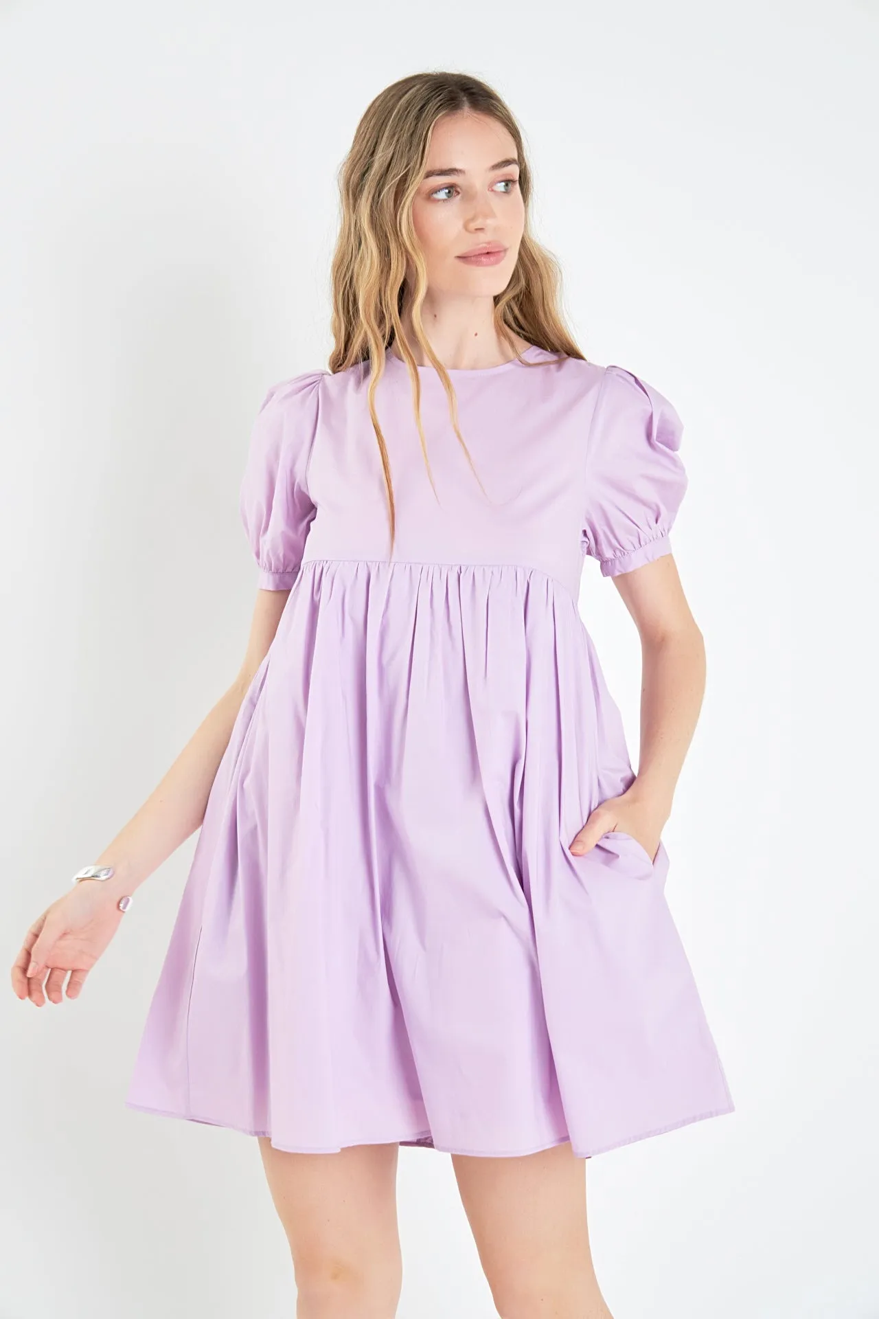 Puff Sleeve Babydoll Dress