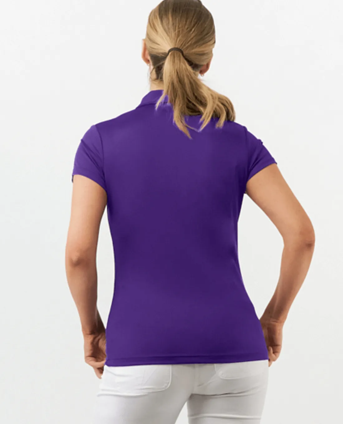 PURE GOLF Thrive Cap Sleeve Polo 051 Purple
