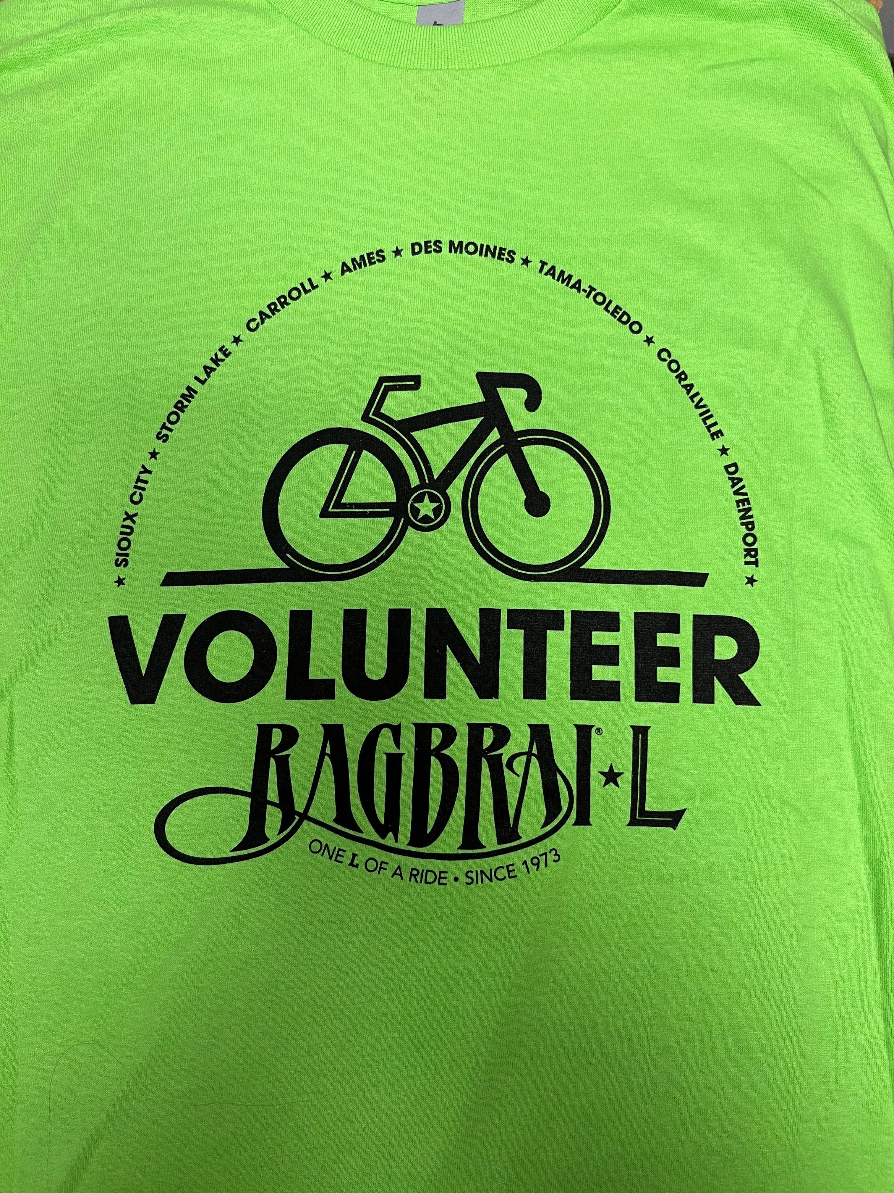 RAGBRAI Volunteer T-Shirt