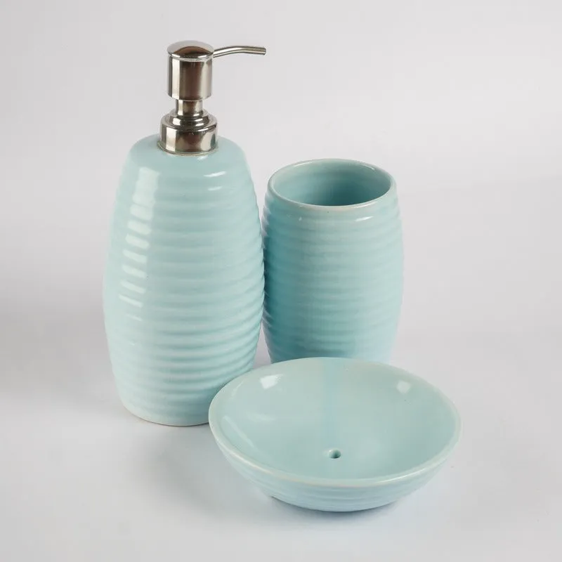 Sophisticated Ceramic Shapphire Bath Accessory