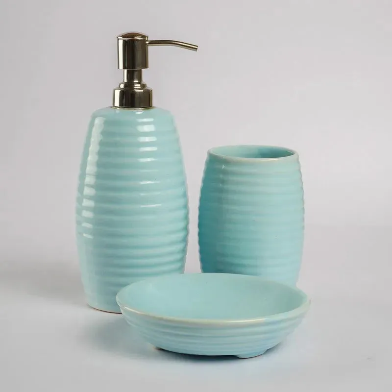 Sophisticated Ceramic Shapphire Bath Accessory