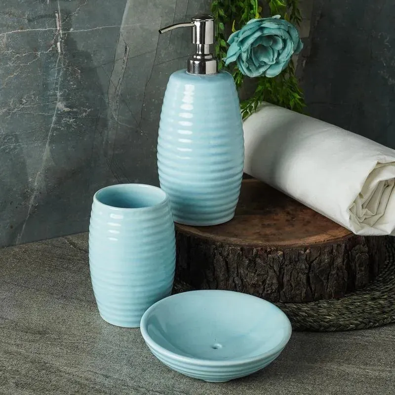 Sophisticated Ceramic Shapphire Bath Accessory