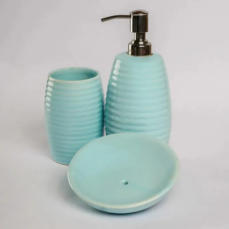 Sophisticated Ceramic Shapphire Bath Accessory