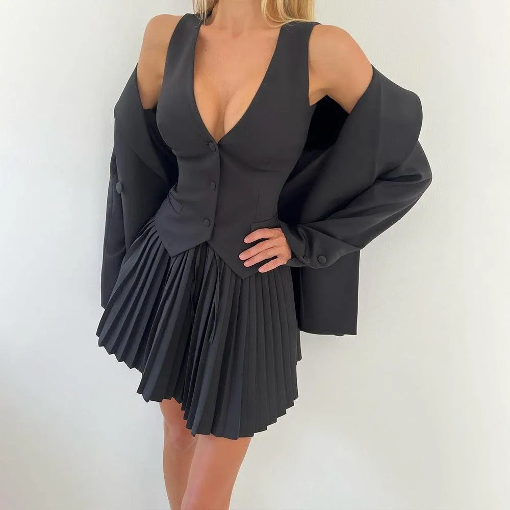 Sophisticated Pleated Ensemble