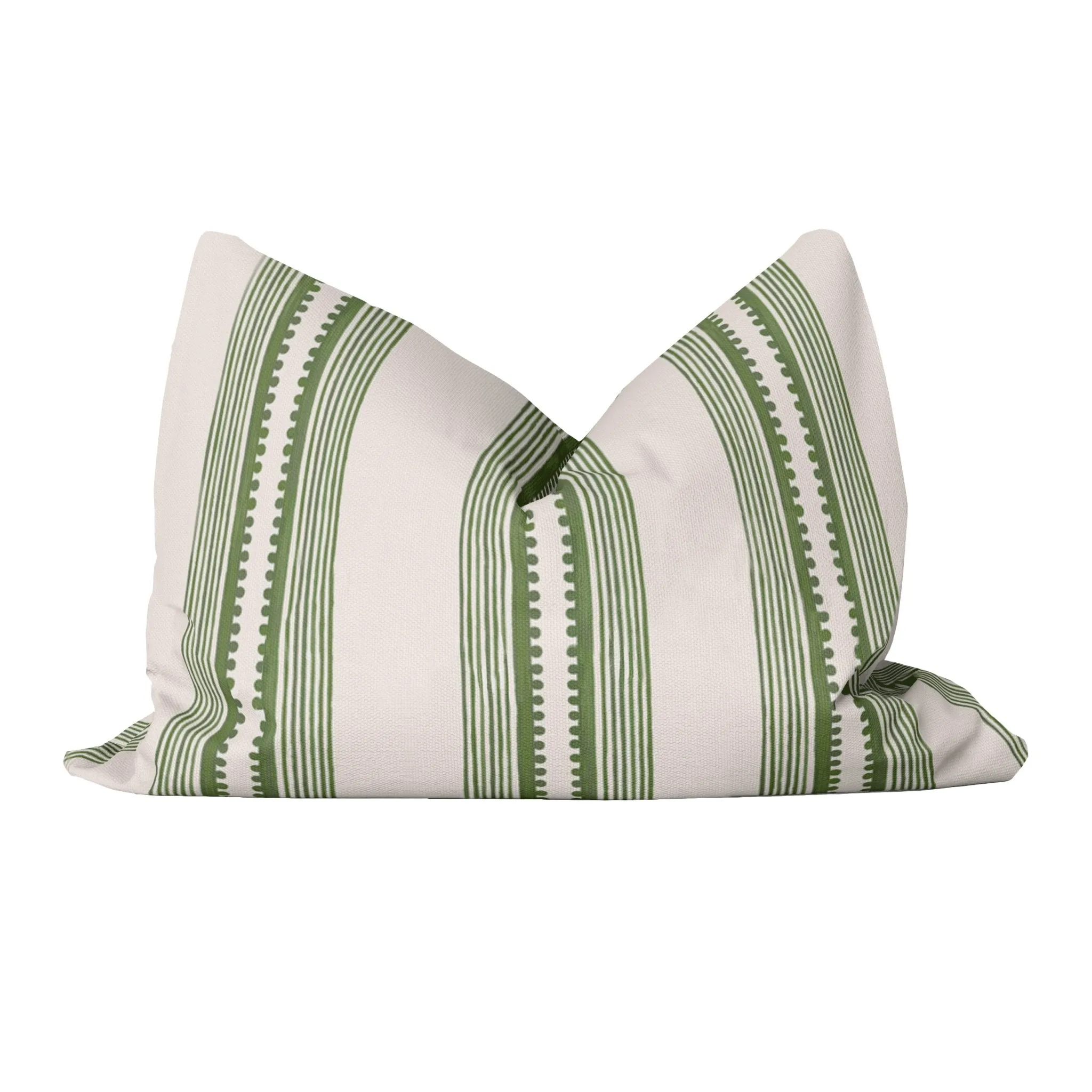 Sophisticated Stripe Pillow Cover in Green