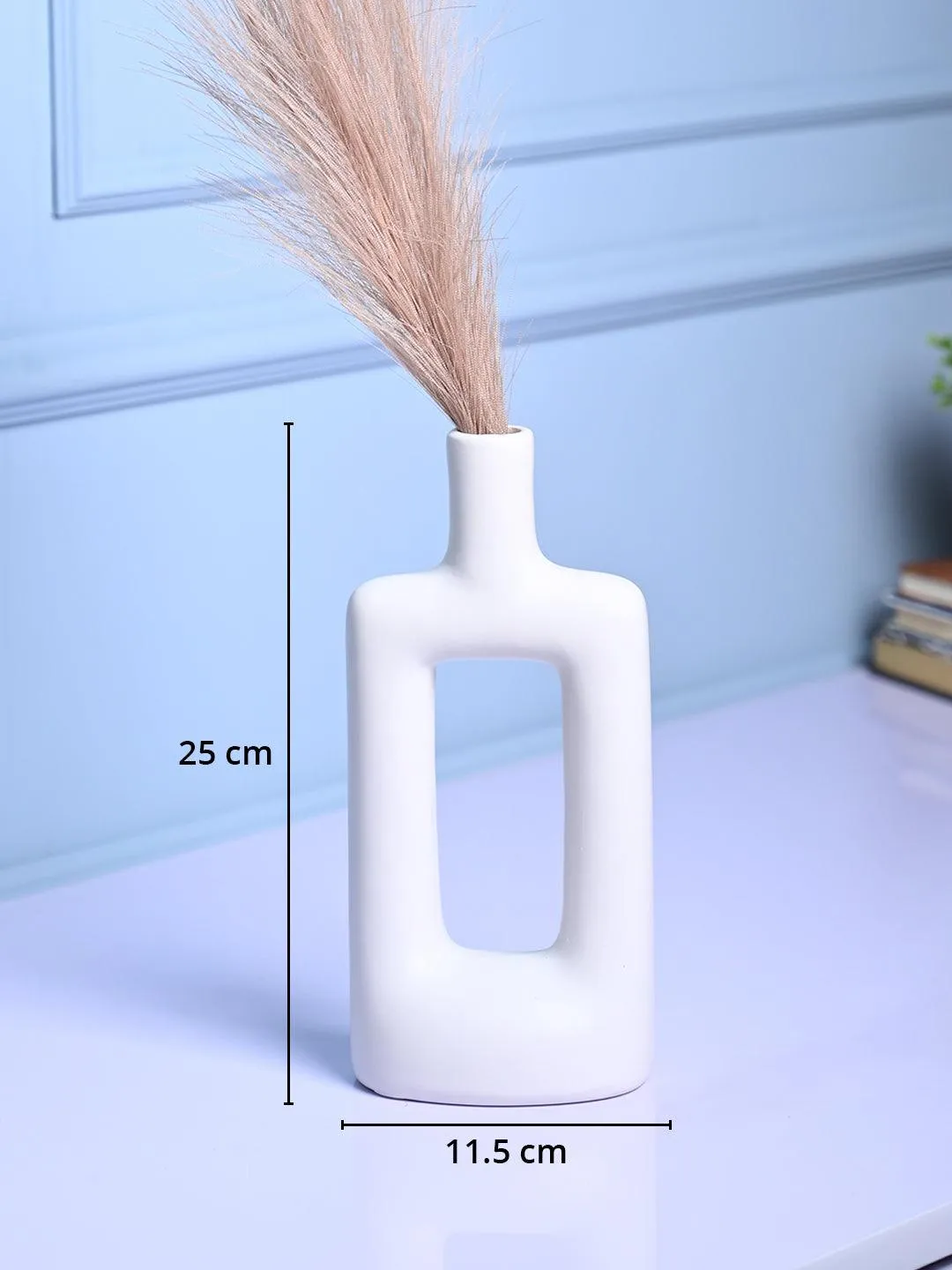 Sophisticated White Ceramic Vase