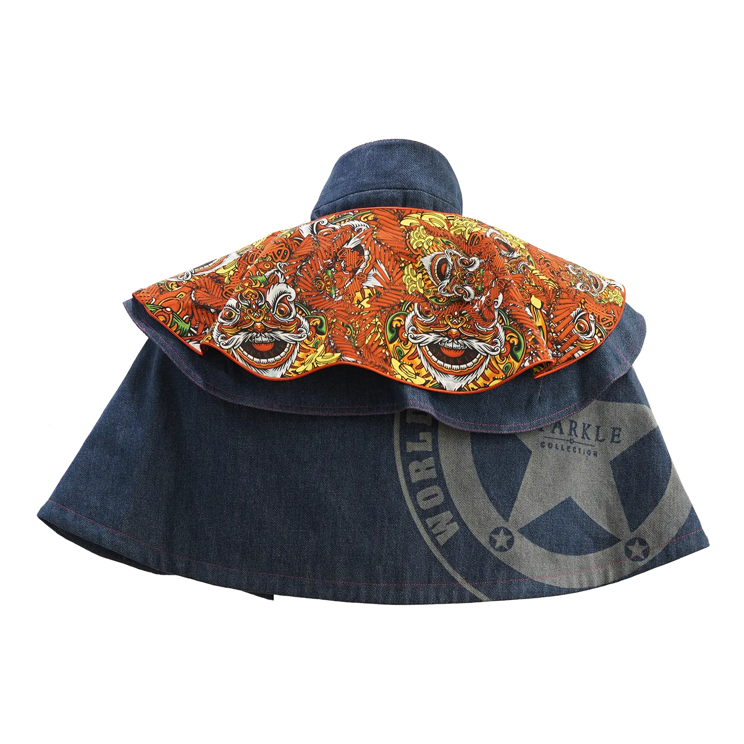 【SPARKLE X WORLD PEACEKEEPERS】Eco-denim Cape