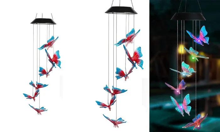 Sun Power Energy Powered Wind Chime Lamp