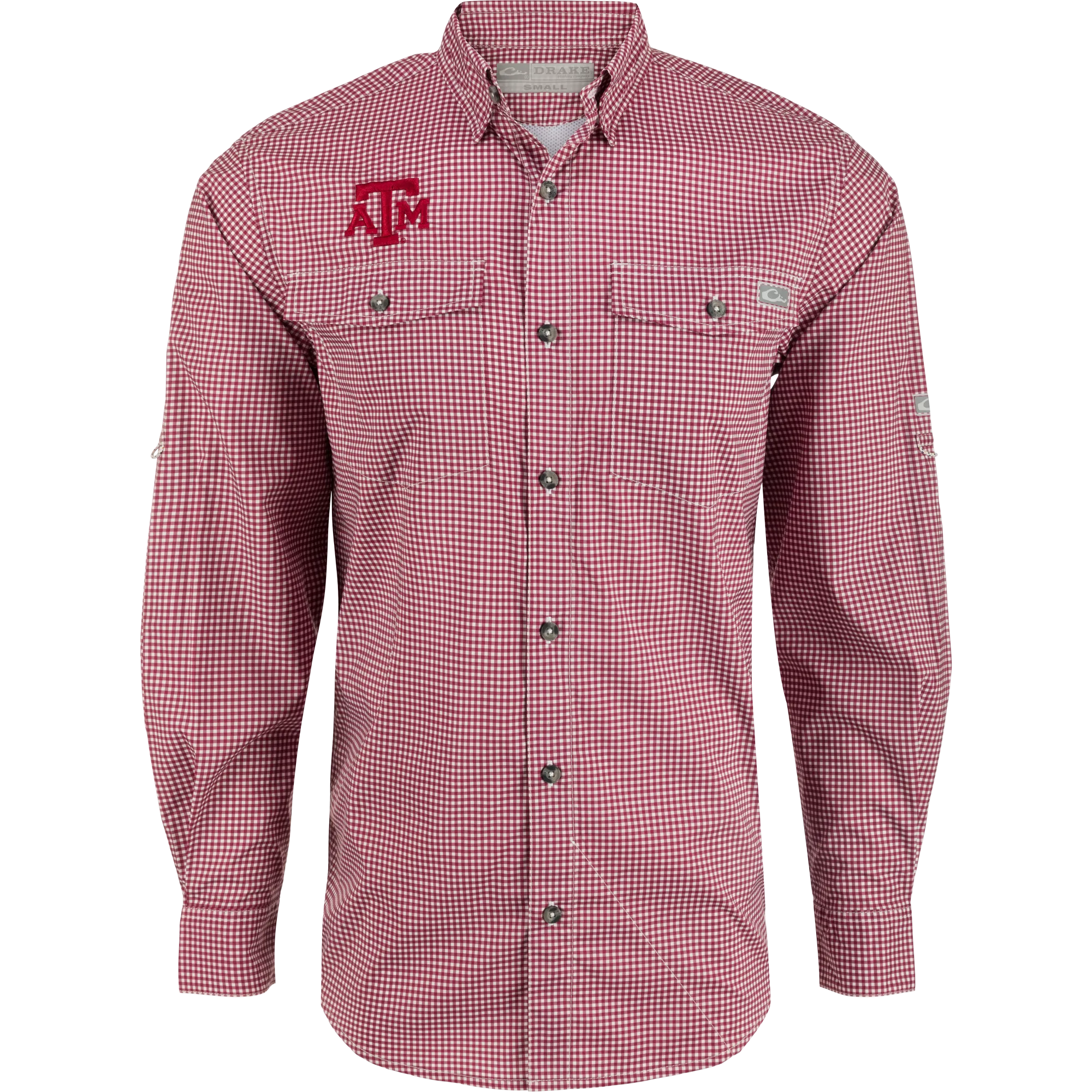 Texas A&M Frat Gingham Long Sleeve Shirt