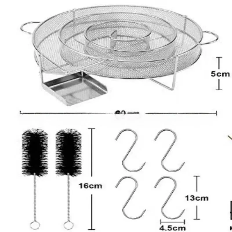 Versatile Stainless Steel Smoking Plate