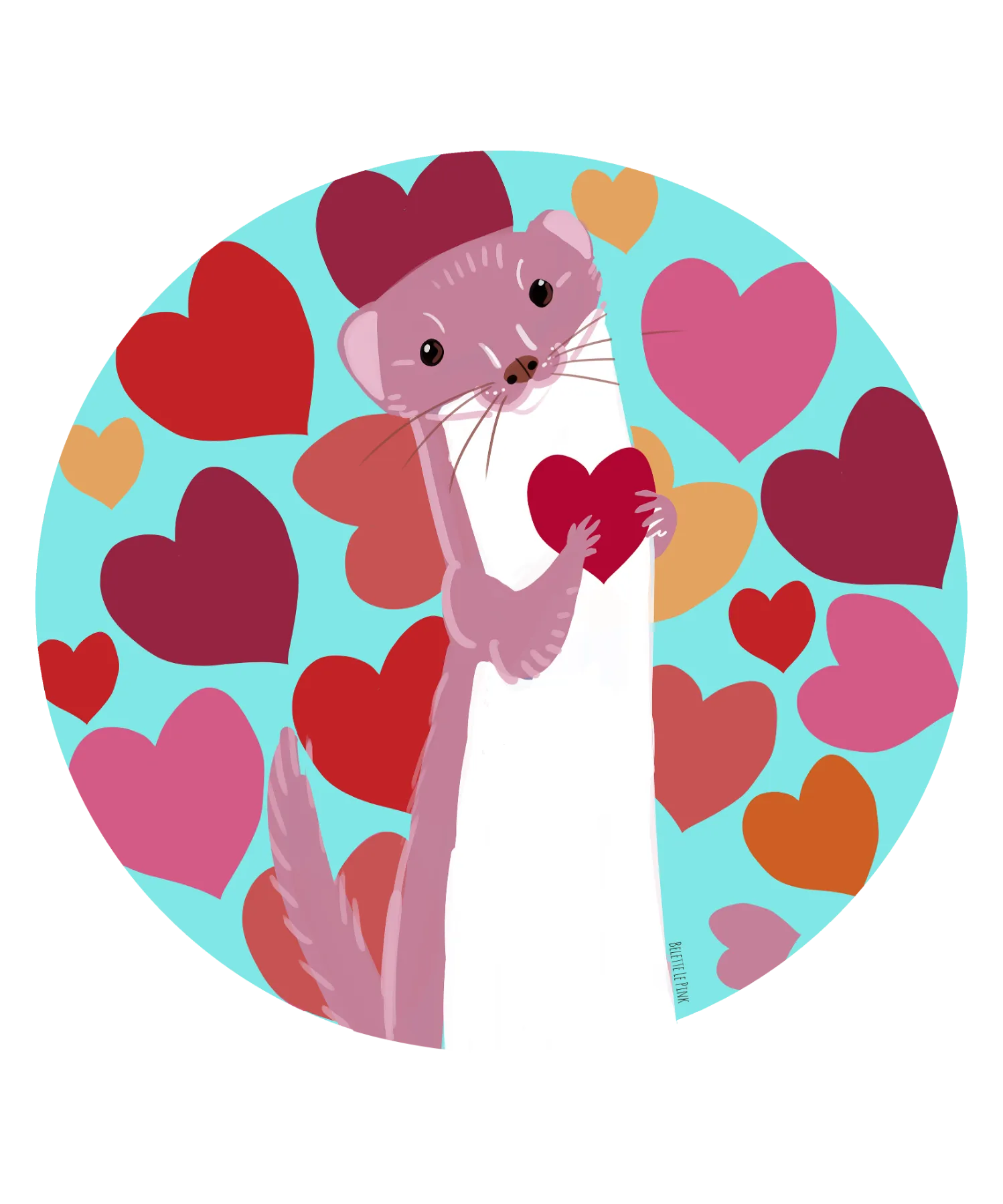 Weasel Hearts 5 BY Belettelepink
