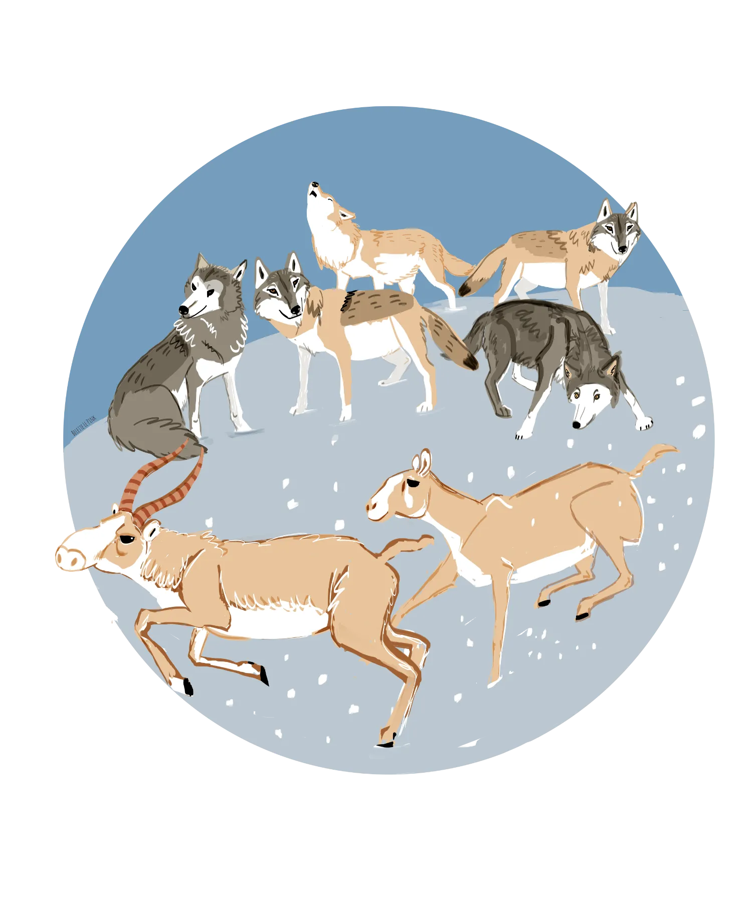 Winter Wolves 1 BY Belettelepink