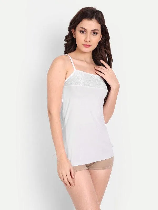 Women Satin Lace Babydoll Lingerie with G-string Panty Pack of 2 White Pink