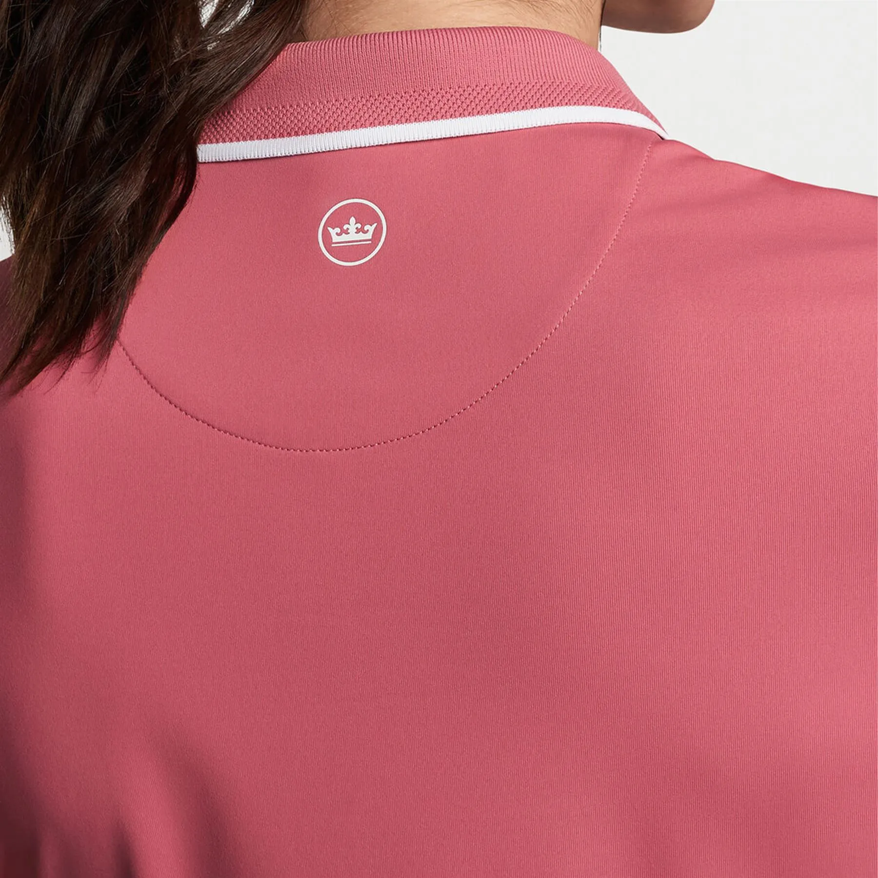 Womens Betty Drop V Polo Cape Red/ White - AW24